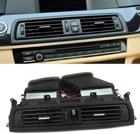 img 4 attached to 🚗 FEXON Front A/C Vent Assembly, Dashboard Fresh Air Grille Center Vents Replacement for BMW 5 Series 528i 535i 535d 535 550i M5 (2011-2016), Rep# 64229209136