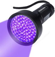 68-led uv flashlight black light, 395 nm ultraviolet blacklight pet urine detector for dogs/cats and dry stains. ideal for home, hotel, camping, leaks, cosmetics. compatible with pet odor eliminator. logo