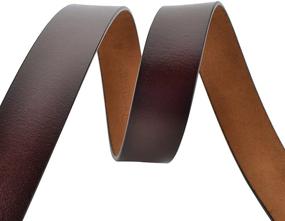 img 1 attached to 👖 Premium Men's Genuine Leather Waist Accessories for Casual & Regular Wear