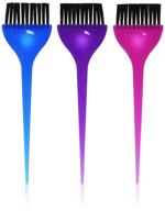 🖌️ translucent hair dye brushes: soft 'n style 3 piece set - perfect for effective application logo