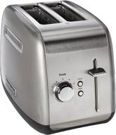 🔥 high-quality kitchenaid kmt2115cu toaster: 2 slice toasting excellence in contour silver логотип