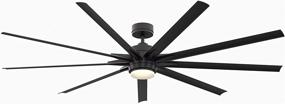 img 4 attached to Fanimation FPD8159BLW Odyn 84 💨 inch Ceiling Fan: Powerful, Versatile, and Stylish