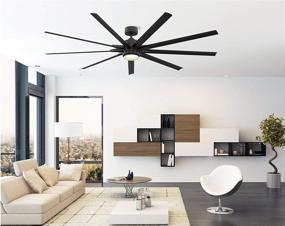 img 1 attached to Fanimation FPD8159BLW Odyn 84 💨 inch Ceiling Fan: Powerful, Versatile, and Stylish