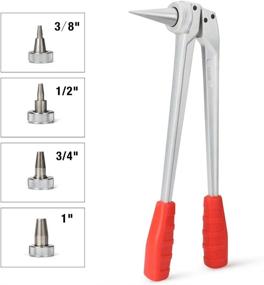 img 2 attached to 🔧 IWISS F1960 Expansion Tool with PEX Cutter & Expansion Heads for Uponor ProPex Type Rings - 3/8'', 1/2'', 3/4'', 1''