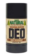 aluminum-free sandalwood deodorant by sam's natural - no phthalates, parabens, sulfates, or dyes - handcrafted 🚫 in new hampshire - ideal for men, women, and unisex - vegan & cruelty-free - 3 oz logo