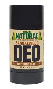 img 4 attached to Aluminum-Free Sandalwood Deodorant by Sam's Natural - No Phthalates, Parabens, Sulfates, or Dyes - Handcrafted 🚫 in New Hampshire - Ideal for Men, Women, and Unisex - Vegan & Cruelty-Free - 3 oz