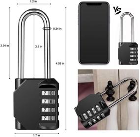 img 1 attached to 🔒 Waterproof Resettable Disecu Combination Shackle Lock
