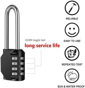 img 2 attached to 🔒 Waterproof Resettable Disecu Combination Shackle Lock