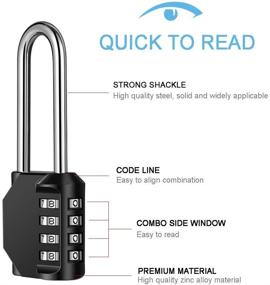 img 3 attached to 🔒 Waterproof Resettable Disecu Combination Shackle Lock