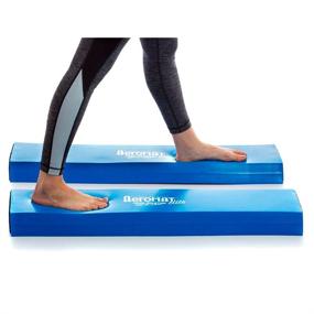 img 3 attached to 🤸 Aeromat Elite Blue Balance Beams - Set of 2 - 36-Inch Length x 2.5-Inch Height x 6.5/8.5-Inch Width - Ideal for Balance Training and Regaining Foot Functions - One Size