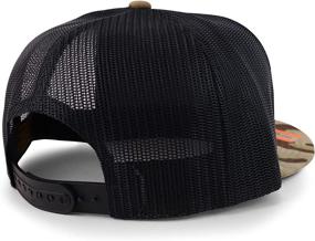 img 1 attached to 🧢 Trendy Apparel Shop: Flexfit Brand 5 Panel Classic Trucker Flatbill Mesh Snapback Cap - Ultimate Style and Comfort