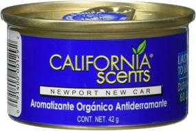 img 3 attached to California Scents Spillproof Can: Eco-Friendly Odor 🌲 Neutralizer, Newport New Car Scent - 12 Pack