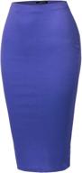 женские облегающие юбки ssoulm womens stretchy pencil skirts: лестное женское одежда для стильного силуэта логотип