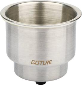 img 2 attached to 🥤 Premium Goture Stainless Steel Recessed Cup Drink Holder: Ideal for Marine Boat, RV, and Camper with Drain Feature