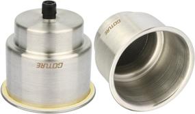 img 1 attached to 🥤 Premium Goture Stainless Steel Recessed Cup Drink Holder: Ideal for Marine Boat, RV, and Camper with Drain Feature