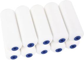 img 1 attached to 🎨 High Density Foam Paint Roller Covers, Mister Rui Small Paint Roller 4 Inch (Pack of 10) - Ideal Finest Finish Mini Sponge Rollers for Painting Walls, Cabinets, Cupboards, Doors, etc.
