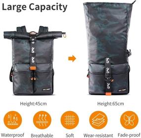 img 2 attached to 📷 K&amp;F Concept Camera Backpack: Waterproof Photography Camera Bag with 15.6&#34; Laptop Compartment and Rain Cover - Perfect for SLR/DSLR Camera, Lens, and Accessories