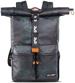 img 4 attached to 📷 K&amp;F Concept Camera Backpack: Waterproof Photography Camera Bag with 15.6&#34; Laptop Compartment and Rain Cover - Perfect for SLR/DSLR Camera, Lens, and Accessories