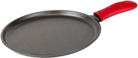 img 3 attached to 🍳 Lodge Cast Iron Griddle with Hot Handle Holder, 10.5 Inches, Black and Red