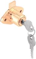 🔒 prime-line u 9947 brass drawer & cabinet lock, 7/8 in. od, diecast with plated finish logo