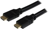 🔌 startech.com 50 ft plenum rated high speed hdmi cable - ultra hd 4k x 2k -cmp / ft6 rated for in-wall & ceiling installation - hdmi to hdmi male to male - gold plated (hdpmm50) black logo