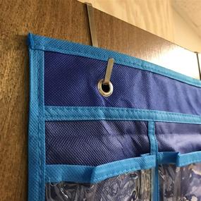 img 2 attached to 🗂️ TFD Supplies - 30-Pocket Hanging Wall and Door Organizer for Jewelry, Small Electronics, and Earbuds