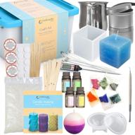 🕯️ candle making kit: scented candle diy set with wax and accessories - create beautiful colored soy candles easily logo