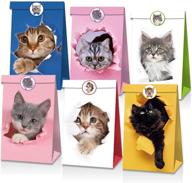 🐱 cute cat bag: fun-filled kitty cat party supplies for kids, home, classroom, or baby shower (24 pack) логотип