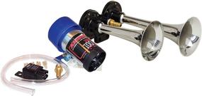 img 2 attached to 💪 Powerful and Stylish: Kleinn Air Horns 6126 Direct Drive Dual Air Horn Kit - Chrome