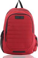 🎒 fsy classic backpack water resistant red 600d: durable and stylish carryall for all your adventures logo