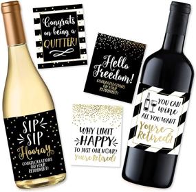 img 4 attached to 🍷 Fun Retirement Party Wine Labels for Men and Women - Perfect Decoration Supplies for Early Retirees from Various Professions - Nurses, Police, Firefighter, Military, Teachers, and More!