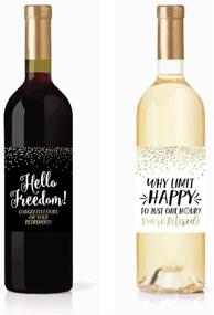 img 2 attached to 🍷 Fun Retirement Party Wine Labels for Men and Women - Perfect Decoration Supplies for Early Retirees from Various Professions - Nurses, Police, Firefighter, Military, Teachers, and More!