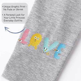 img 1 attached to Leggings Uniform Unicorn Toddler Everyday Girls' Clothing