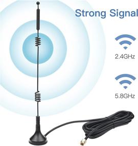 img 3 attached to StickyDeal Wireless Camera Antenna WiFi Antenna 2-Pack Dual Band 2