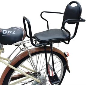 img 1 attached to 🚴 WORAMUK Детское сиденье для велосипеда: Задний детский переноска для безопасных и комфортных велосипедных прогулок с детьми и малышами