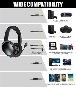 img 2 attached to 🎧 LovMic Detachable Boom Microphone Cable for Bose QC35 & QC35II Headphones - Gaming Mic with Volume Control & Mute Switch for PC, Laptop, PS4, PS5, Xbox One Controller