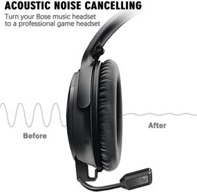 img 3 attached to 🎧 LovMic Detachable Boom Microphone Cable for Bose QC35 & QC35II Headphones - Gaming Mic with Volume Control & Mute Switch for PC, Laptop, PS4, PS5, Xbox One Controller