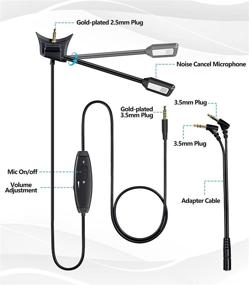img 1 attached to 🎧 LovMic Detachable Boom Microphone Cable for Bose QC35 & QC35II Headphones - Gaming Mic with Volume Control & Mute Switch for PC, Laptop, PS4, PS5, Xbox One Controller