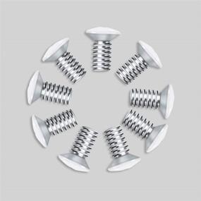 img 1 attached to 🔩 100 Pack White Wall Plate Screws, 5/16" Long 6-32 Thread Switch Cover Screw Set, Outlet Replacement Screws, White Screws for Receptacle Cover, Wall Plate & Light Switch Plate