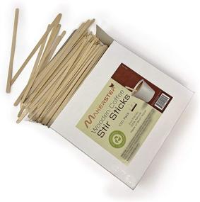 img 1 attached to ☕ Makerstep Wooden Coffee Stir Sticks 7 Inch with Storage Box, 1000 Count: Sustainable, Sturdy Birch Wood Stirrers for Coffee, Tea, Craft, and Popsicle - Eco-friendly, Splinter Free, Round Ends