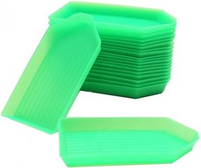 img 4 attached to Efficient Sorting Solution: 20 PCS Bead Sorting Trays in Triangle Plastic 3.5 x 2.2 Inch Size