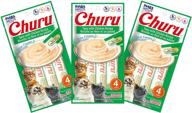 premium inaba churu tuna with chicken lickable purée natural cat treats - 12 tubes логотип