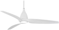 minka-aire f831l-whf tear 60 inch ceiling fan: enhanced cooling with integrated led light and energy-efficient dc motor in chic flat white finish логотип