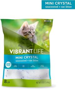 img 3 attached to 🐱 Vibrant Life Ultra Premium Crystals Cat Litter - Unscented, 8-Lb Non Clumping Litter