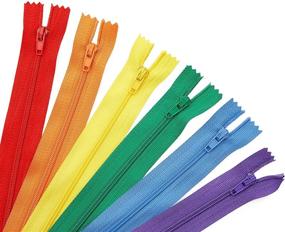 img 2 attached to 50-Color Assortment of 18-Inch Nylon Coil Zippers for Sewing - Pack of 100 Pieces