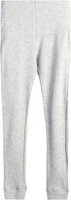 img 2 attached to 👗 Girls' 4-Piece Waffle Knit Thermal Underwear Set - Rene Rofe, Long Johns and Top (Sizes 2T-16)