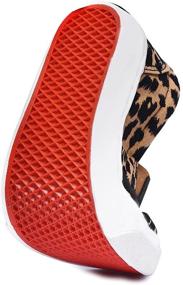 img 1 attached to Skeblo Leopard Canvas Sneakers Loafers Boys' Shoes