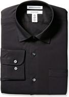 amazon essentials: wrinkle resistant men's shirts - standard regular fit collection logo