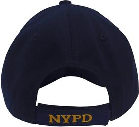 img 1 attached to NYPD Baseball Cap - Authentic New York City Police Department Navy Hat