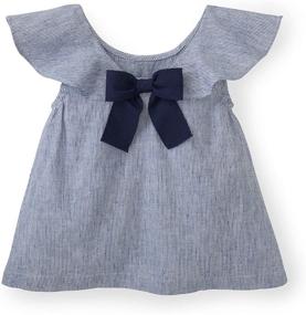 img 3 attached to Hope Henry Girls Striped Ruffle Girls' Clothing in Tops, Tees & Blouses